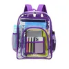 Ryggsäck Clear School PVC Genomskinlig bokväska Transparent Casual Shoulder Daypacks Stor kapacitet ryggsäck för män kvinnor