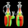 silicone hose joint hookah Smoking Accessories oil rig bong pipe unique shape water pipes tobacco wax burner