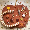 Ootdty Baby Vloer Play Mat Fruit Vorm Crawling Rug Deken Kinderen Kinderen PlayMat Pad Tapijt Kinderkamer Decoraties 210402