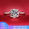 18K White Gold Rings for Women 2.0ct Round Cut Zirconia Diamond Solitaire Ring Wedding Band Engagement Bridal