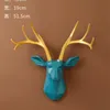 Luxur Designer av högsta kvalitet Fashion Winterresin Deer Head Wall Decoration Animal Hanging Living Room TV Soffa Bakgrund Porch305U