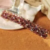 Barrettes Crystal Four Rows Spring Hairpin Super Shiny Handmade Beaded Hair Clips 6 Colors Wholesale Women Jewelry Drop Delivery 1286 Q2