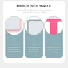 6шт Compact Handheld Girls Makeup Mirror с ручкой
