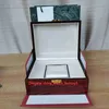 Vendita di scatole per orologi Royal Oak Offshore di alta qualità Guarda documenti originali Borsa in legno rosso con serratura in pelle 20mm x 16mm 1KG 220u
