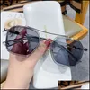 Sonnenbrillen AessoriesSonnenbrillen Mode Charme Männer Doppelstrahl Ins Stil Anti-Blau Spiegel Trends Persönlichkeit Brillen Drop Lieferung 2021 LTZ