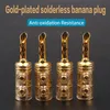 gold plated banana plugs