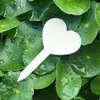 Altri forniture da giardino Etichetta per piante in plastica 200 Pz a forma di cuore Tag Reutible Marker Segno all'aperto per fiori in vaso Verdure