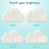 Autres horloges Accessoires LED Contrôle du son Heure / Date / Cloud Clock Alarme Aimant en forme de nuage montre multifonctionnel fort avec magnétique A R