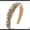 Accessories Baroque Court Wind Super Flash Rhinestone Glass Diamond Flower Band Female X4Kiv Headbands Ja9Og9112278