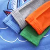 Spring Autumn Children'S Clothing Baby Boys Roud Neck Long-Sleeve Cotton Carton Print T-Shirt Basic Shirt Tops For Kids 210701