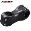 Vástago de bicicleta de fibra de carbono completo Airwolf para bicicleta de montaña mtb de carretera 31,8*70/90/100/110/120/130mm piezas de manillar 1 año de garantía