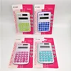 888 mini calculadora de moda portátil para estudantes, cor bonito dos desenhos animados tipos diferentes cores de escritório material escolar