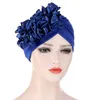 Bonnet / Crâne Casquettes Femmes Chapeaux Printemps Eté Floral Bonnet Chapeau Musulman Stretch Turban Cap Perte De Cheveux Chapeaux Hijib All-match Delm22