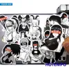 30 pièces Sexy Anime filles noir blanc Manga Otaku Waifu téléphone portable voiture autocollants pour cahiers Skateboard moto vélo autocollant voiture