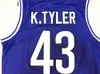 Nikivip College Basketball Jersey Jersey Kenny Tyler 43 Men The 6th Man Movie Huskies Jerseys Marlon Wayans University Purple Uniform Sport