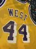 Hommes Femmes Jeunesse 44 Jerry West Gold Basketball Jersey Broderie ajouter n'importe quel numéro de nom