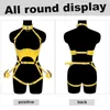 Belts Sexy Harness For Woman Set Body Bondage Strap Belt Stockings Bdsm Lingerie Seks Leather Waist To Leg Thigh Garters8650374