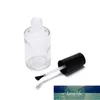 Bouteilles de stockage Bocaux 10ml 15ml Bouteille de vernis à ongles vide avec une brosse de couvercle Récipients cosmétiques en verre transparent Brush1 Conception experte des prix d'usine Qualité Dernière