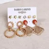 Hoop & Huggie Fashion Vintage Pearl Earrings For Women Big Gold Cross Set Of Long Tassel Butterfly Dangle Drop 2022 Jewelry Moni22