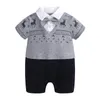 Baby Boy Pagliaccetto Ins Gentleman Neonato Papillon Principessa Tuta Abbigliamento Toddler Boutique Vestiti per il corpo Bambini Manica corta Estate Tutina Body