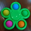 Toys Fidget Sensory Pop Toy push bubble key chain spinner simple dimple fidgets stress relief 0233