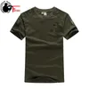 Estilo militar masculina de manga curta t-shirt do exército de verão verde combate tático plus tamanho camiseta ocasional o pescoço camiseta macho tee tops 210518