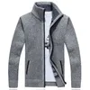 cardigan men autumn Winter Warm Wool Cardigan men's sweater with a zipper Casual Knitwear Male Clothes chompas para hombre 210818