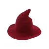 Bere Cadı Şapka Erkekler Ve Kadınlar Yün Örme Moda Düz Renk Brim Kız Arkadaşı Hediye Parti Şapkaları Sihirbazı Çeşitli