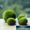 Ny syntetisk hartsgrön moss boll 3size marimo akvarium växt cladophora undervattens fisketank prydnad