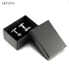 Soccer Style Cufflinks For Mens Shirt Cuffs Cufflink Accessories Lepton Brand White Football Cuff Links With Gift Box