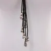 Gothic Lange PU Leder Halskette Stern Skelett Anhänger Modeschmuck Für Frauen Punk Trendy Ketten