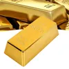 Gefälschte Goldbarren Kunststoff Golden Home Decor Partybevorzugungen Bullion Bars Simulation Dekoration für Film Requisiten