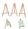 8x15cm Natural Wooden Mini Tripod Easel Wedding Decoration Painting Small Holder Menu Board Accessoriy Stand Display Holders CCF8827