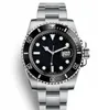 U1 Factory 5a Luxury Mens Klockor 116610ln 116610 Automatisk mekanisk Sapphire Glass Ceramic Bezel Rostfritt 40mm Män Klocka