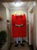 Echte foto's Deluxe McDonald's Box Mascotte Kostuum Volwassen grootte