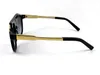Männer Vintage Sonnenbrille 0937 Quadratplatten -Metall -Kombinationskombination Starker Euro -Größe UV400 -Objektiv mit Box