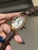 Orologi da polso da donna da donna, ragazza, cinturino in pelle, cinturino in pelle, stile cristallo colorato, orologio di lusso al quarzo Di30