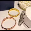 Bracciali Bangle Marchio di vendita di gioielli S925 Braccialetto incrociato con naso di maiale placcato argento Zircone di alta qualità intarsiato Yajin 18K Trend Fashion Prom Women