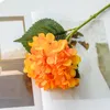 Flores decorativas grinaldas simulação hidrangea