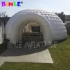 tenda a cupola gonfiabile supportata dall'aria di consegna con luci a led colorate far esplodere la sala espositiva delle tende igloo per la festa di nozze2735