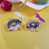 Cute Hedgehog Broszka Moda Daisy Broszki Dla Kobiet Zwierząt Biżuteria Śmieszna Zima Projekt Wysoka Jakość