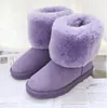 Bottes de neige classiques pour femmes, demi-U5825, hautes, 5815, en peau de mouton douce, pour garder au chaud, de haute qualité, beau cadeau d'anniversaire de noël avec carte de sac à poussière