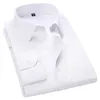 4XL 5XL 6XL 7XL 8XL grande taille hommes d'affaires décontracté à manches longues chemise blanc bleu noir intelligent mâle robe sociale chemise Plus 210410