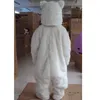Хэллоуин белый белый белый медведь талисман костюм высокого качества настроить мультфильм аниме тема персонаж Взрослый размер рождественские карнавал необычное платье