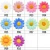 Couronnes De Fleurs Décoratives 50Pcs 4-5cm Soie Tournesol Artificiel Faux Tête De Fleur De Mariage Décoration De Jardin DIY Guirlande Scrapbooking Artisanat