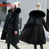 -35 gradi Pelliccia da donna invernale all'interno del cappotto parka Addensare Cappotti con collo grande super caldi Capispalla invernale femminile casual 210524