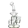 Klein Water Pipes Tornado Recycler Waterpipe Clear Hookahs Glass Bongs 14mm Female Joint Bong With Banger Smoking Oil Dab Rigs
