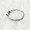 Bangles Bracelets Trendy Bracelet for men 18k Rose Gold Plated Magnetic Buckle Horseshoe RopeBangle women Accessories With Jewelry Pouches Wholesale8753860