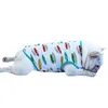 Vêtements pour chiens Pet Summer Cool Costume Chiens Gilet en coton élastique avec des motifs de voiture mignons Chemise à rayures classiques Vêtements Pandada