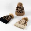 Designer Beanie 3 Kolory Kobiet Lopard Grain Hat Fashion Gtrated Warm Winter Cap Wysoka jakość Good324y